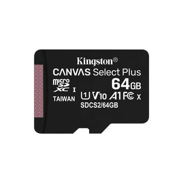 100MBs Works with Kingston Kingston 64GB Canon EOS Rebel SL2 MicroSDXC Canvas Select Plus Card Verified by SanFlash. Black 